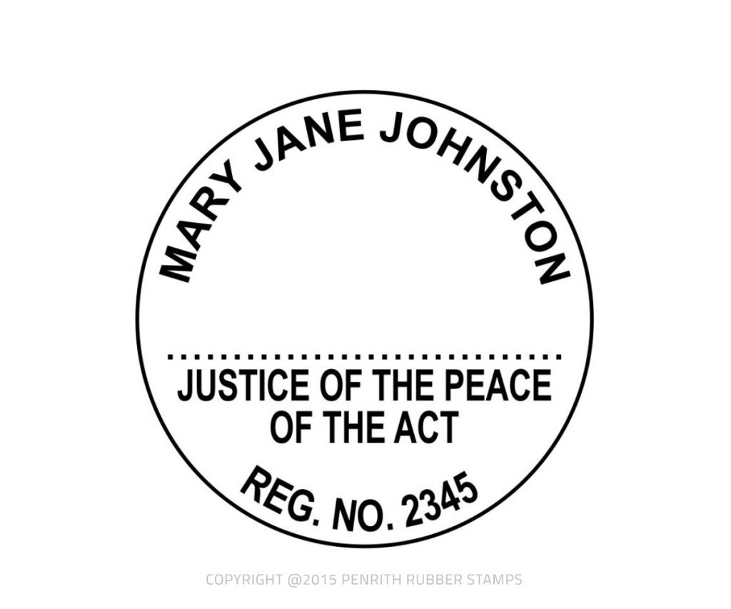 ACT05 Justice of the Peace Stamp JP Stamps Online