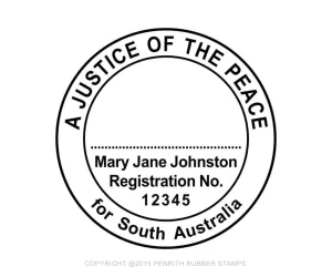 SA10 Justice of the Peace Stamp